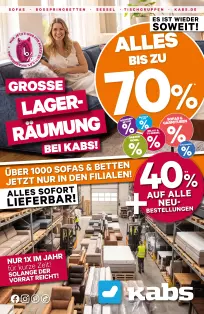 Große Lagerräumung