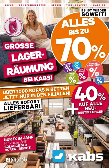 Große Lagerräumung