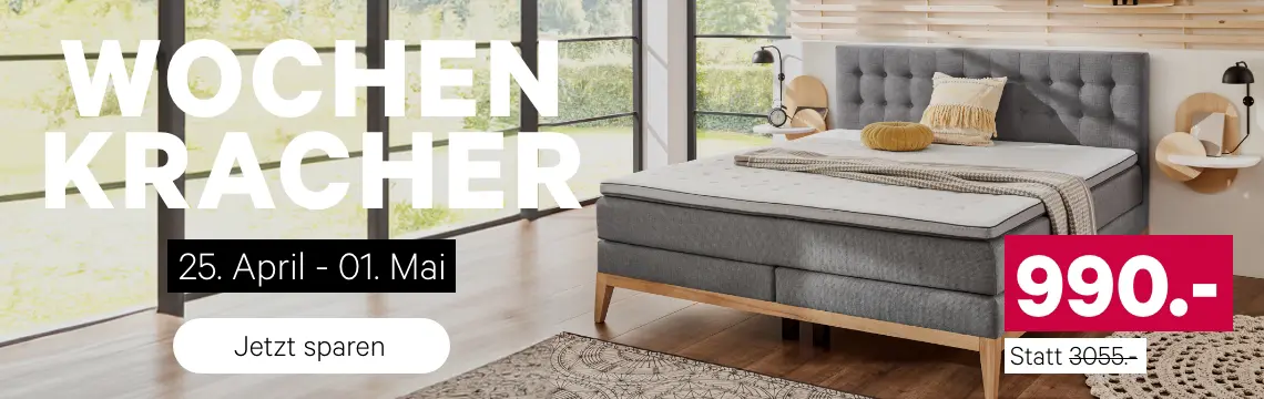 Wochen Kracher - Boxspringbett Sleza