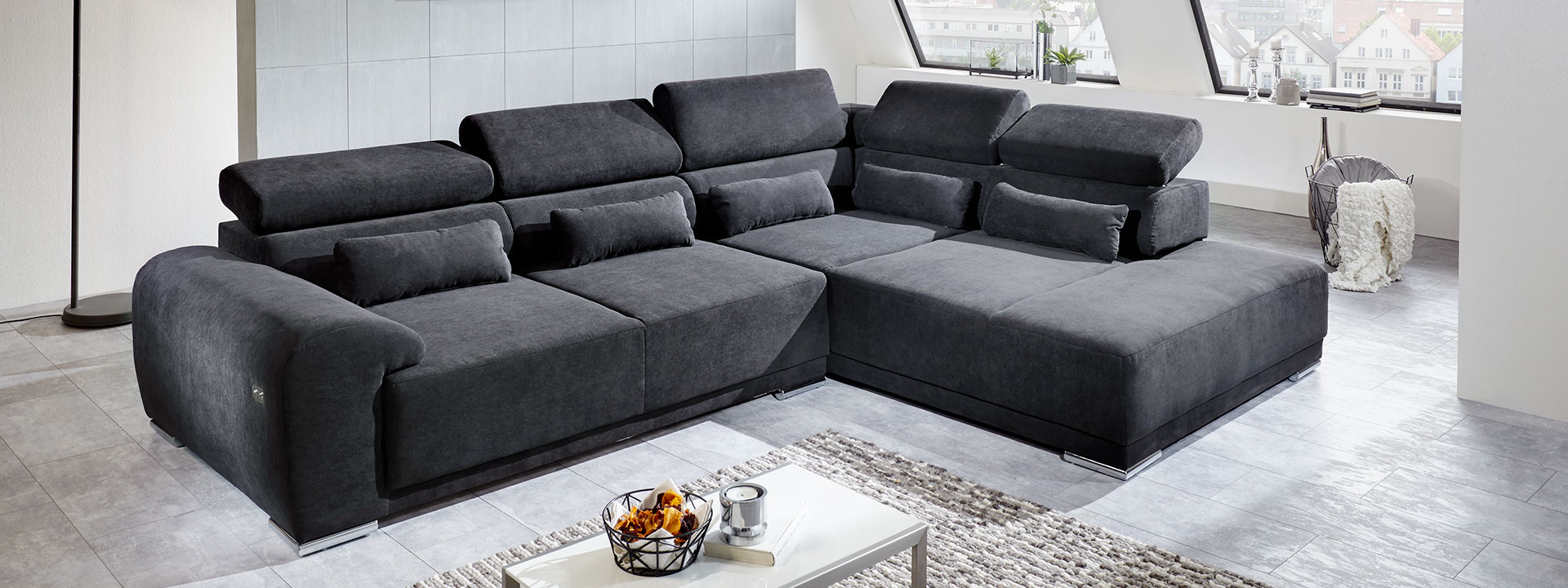 Wohnlandschaft Padua Sofa Couches Wohnlandschaften