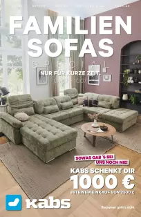 Wochenspecial - Familiensofas
